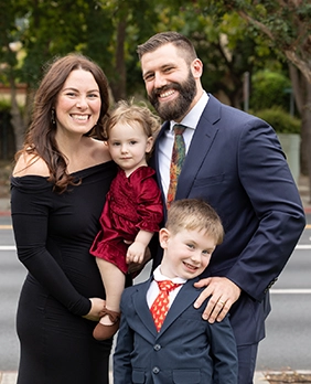 Chiropractor Jacob Barton With Family