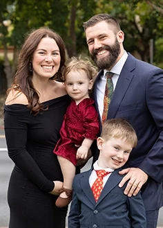 Chiropractor Jacob Barton With Family